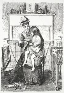 In the nursery by John Leech
